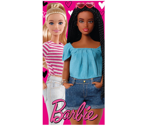 Barbie 100% pamut strandtörölközo - 70x140 cm-0