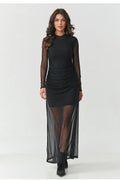  Evening dress model 219536 Makadamia 