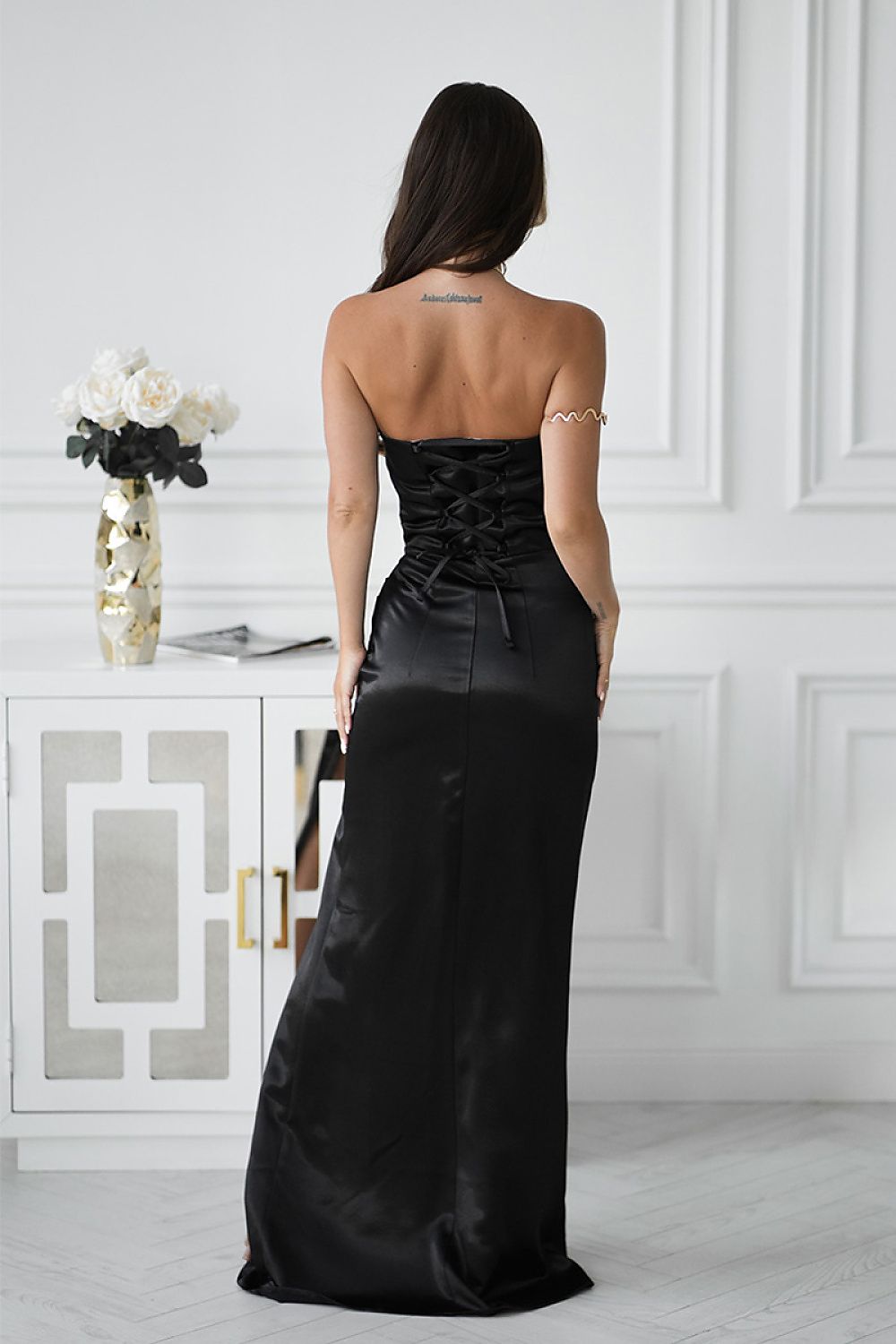  Long dress model 219709 Bicotone 