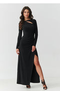 Langes Kleid model 220425 Makadamia 