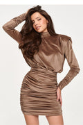 Kurzes Kleid model 232031 Makadamia 