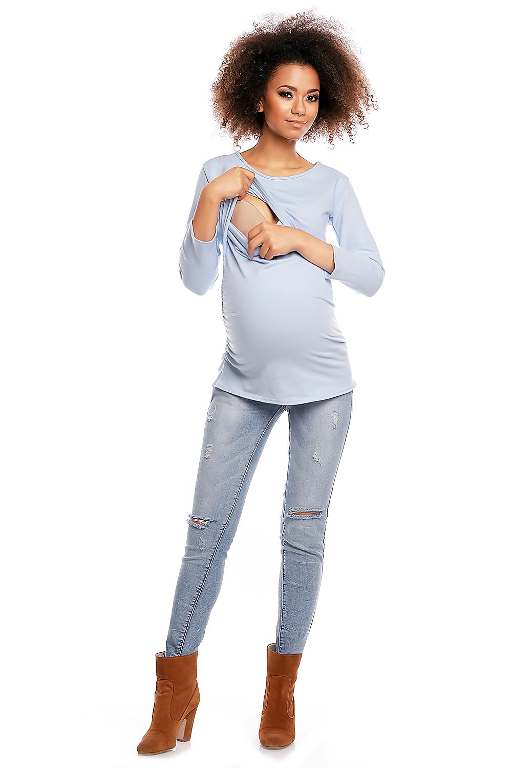  Maternity tunic model 84450 PeeKaBoo 