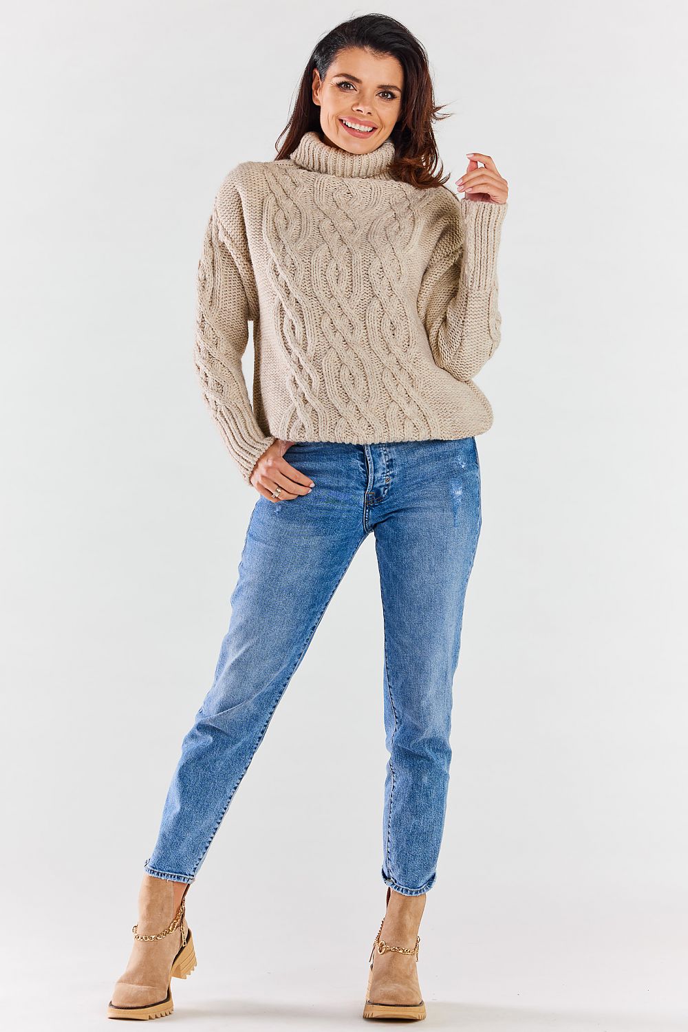 Rollkragenpullover model 173934 awama 