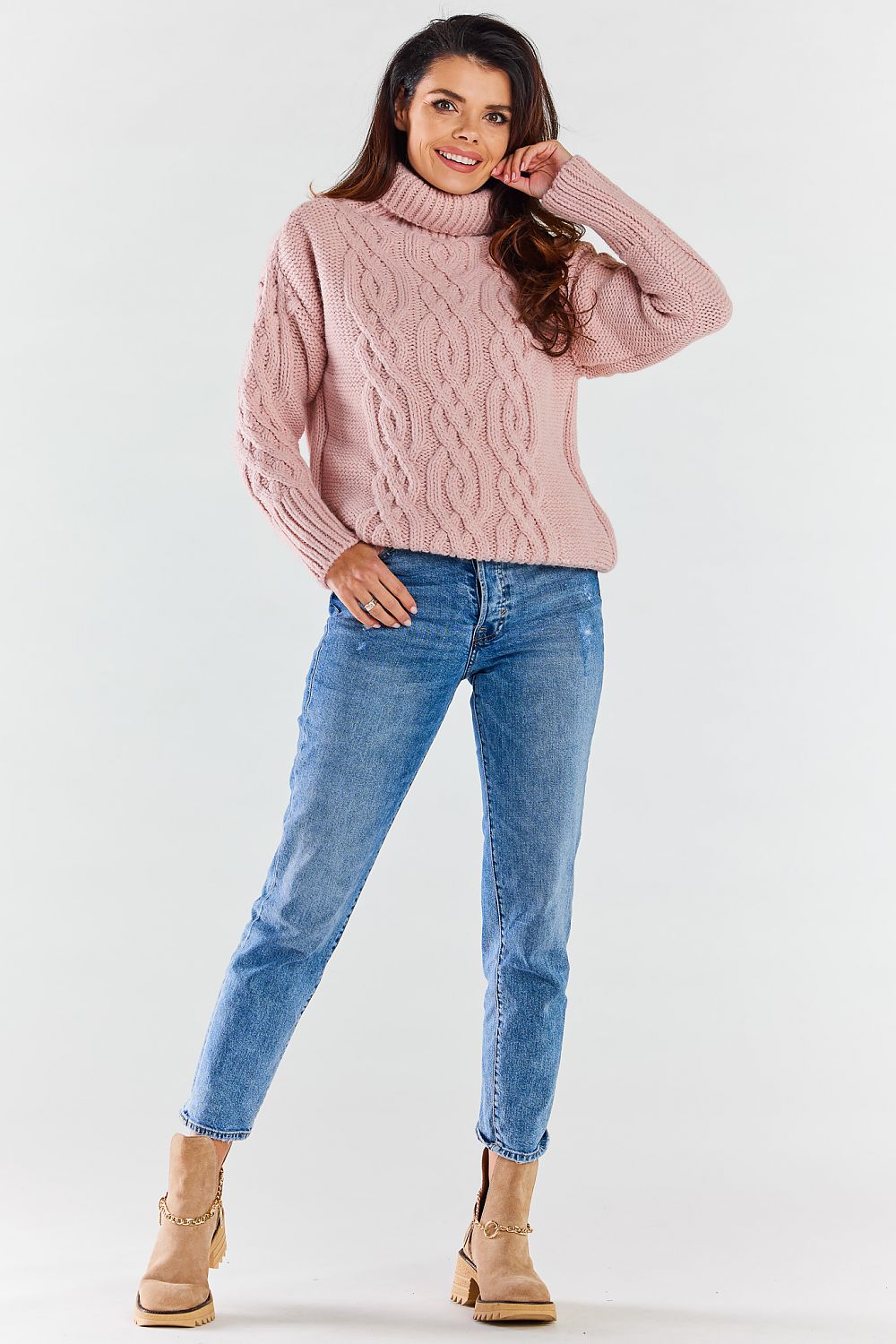 Rollkragenpullover model 173935 awama 