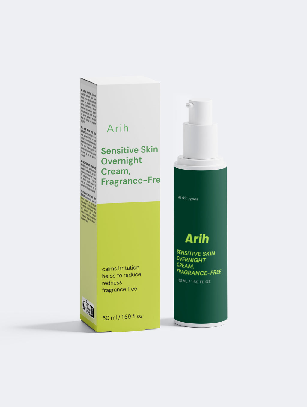 Sensitive Skin Overnight Cream, Fragrance-Free