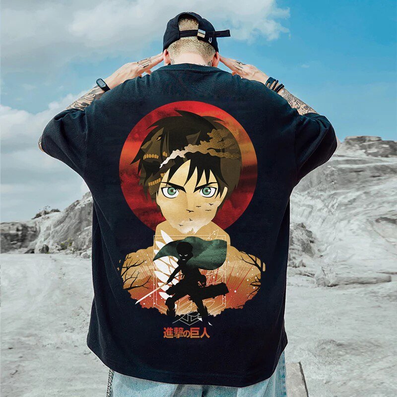 3D Eren AOT Vintage Shirt