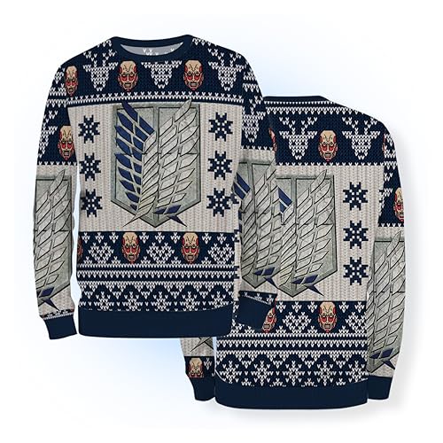 AOT Emblem Christmas Sweater Style 1