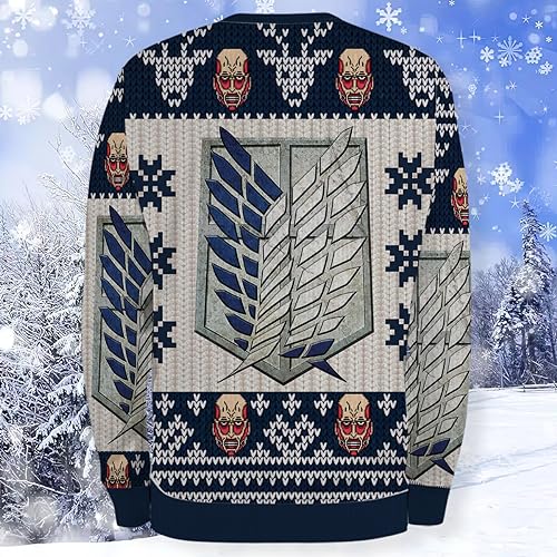 AOT Emblem Christmas Sweater Style 1