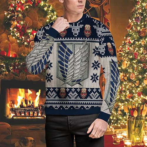 AOT Emblem Christmas Sweater Style 1
