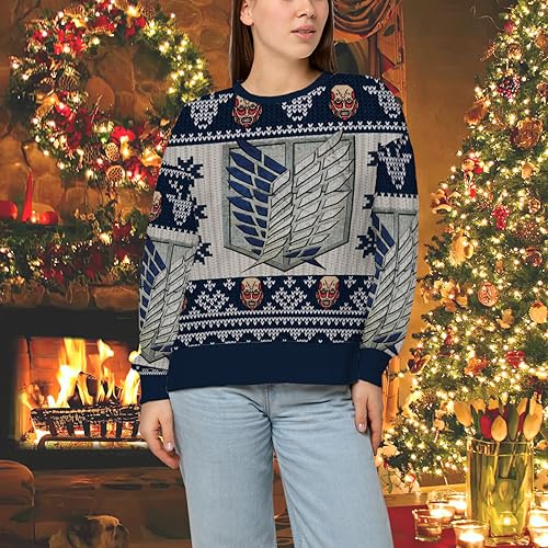 AOT Emblem Christmas Sweater Style 1