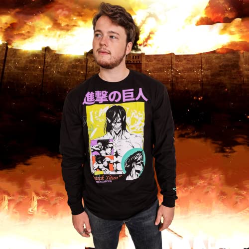 AOT Eren Jaeger Black Attack SweatShirt-2