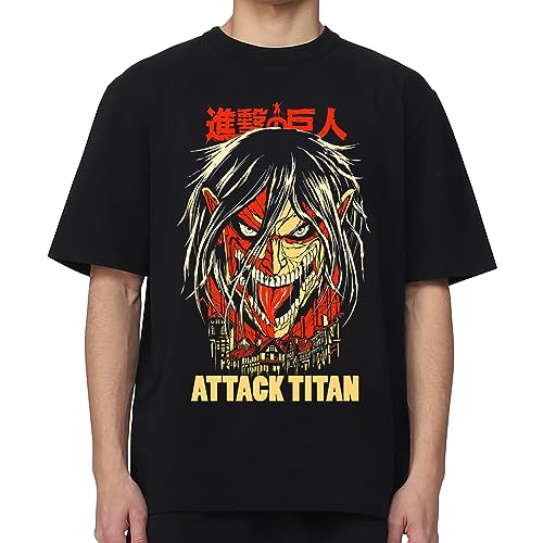AOT Eren Poster Titan Mode T-shirt-0