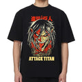 AOT Eren Poster Titan Mode T-shirt-0