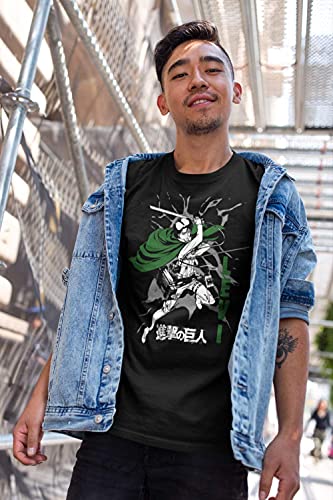 AOT Levi Ackerman Attack Mode T-Shirt-2