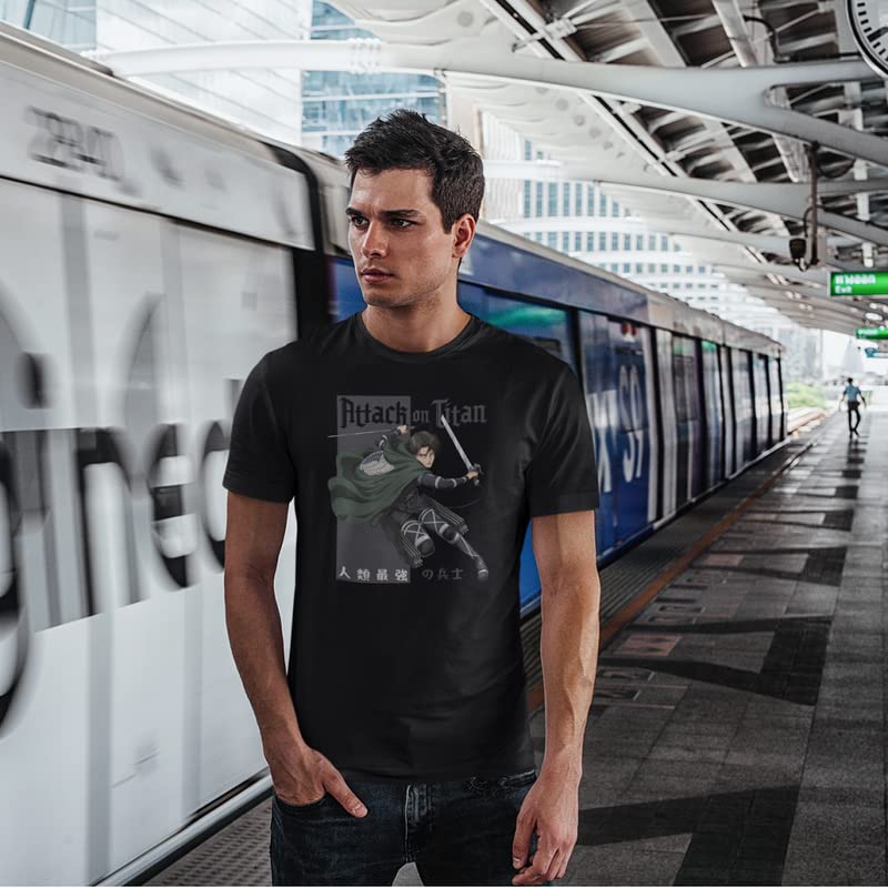 AOT Levi Ackerman Soldier T-Shirt