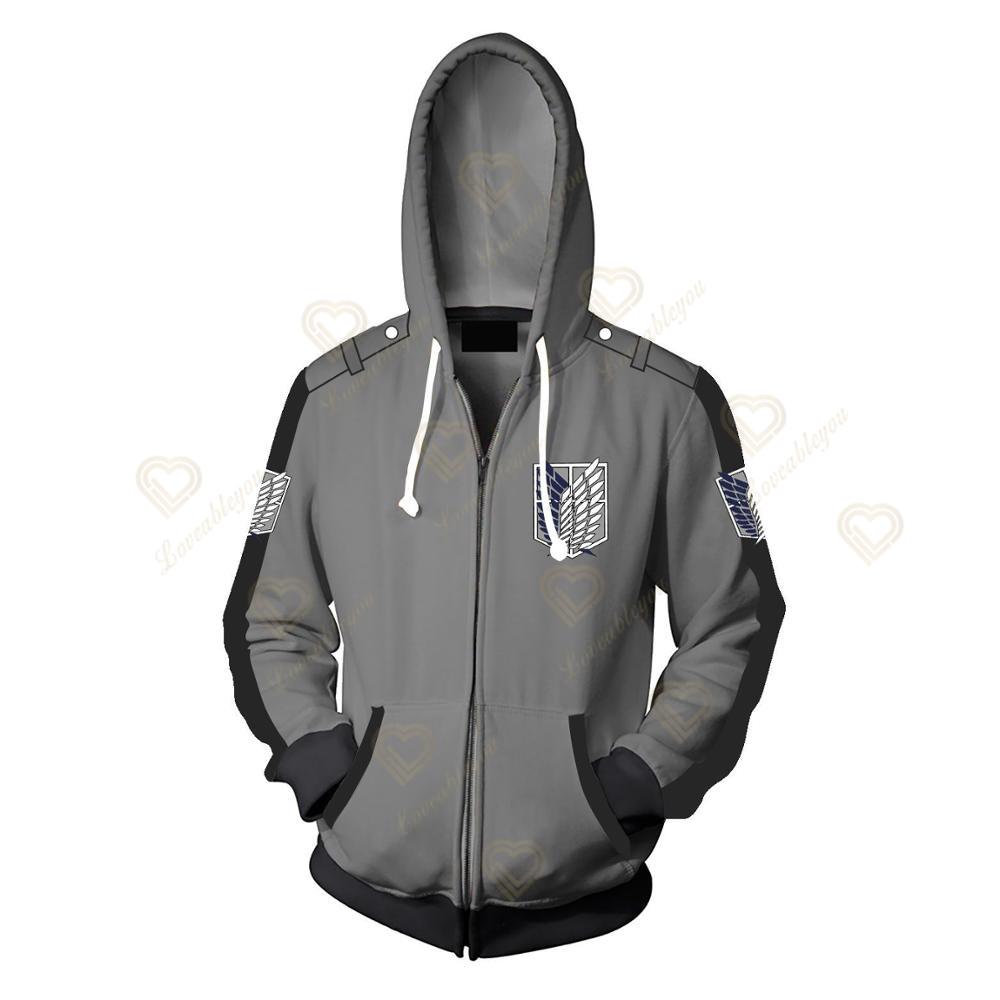 Attack on Titan Simple 3D Hoodie-2