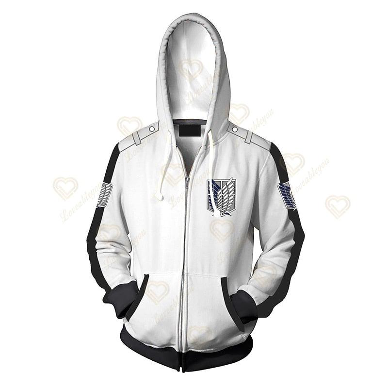 Attack on Titan Simple 3D Hoodie-3