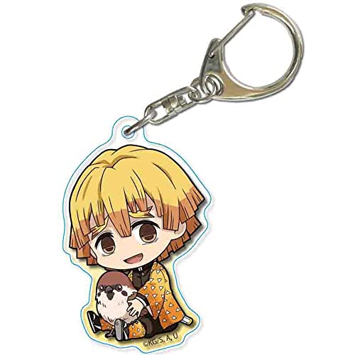 Demon Slayer Agatsuma Zenitsu Kawaï Keychain-0