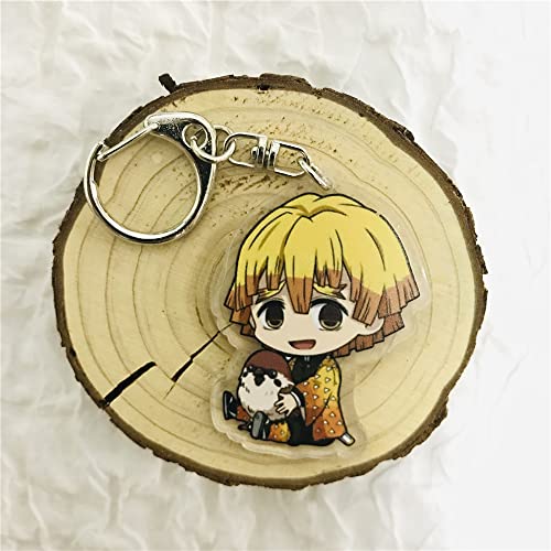 Demon Slayer Agatsuma Zenitsu Kawaï Keychain-3