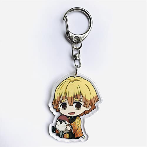 Demon Slayer Agatsuma Zenitsu Kawaï Keychain-1