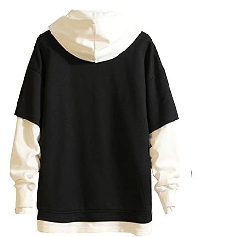 Demon Slayer Tanjiro Black White Jump Attack Hoodie-1
