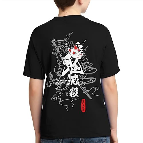 Demon Slayer Tanjiro Mask Fighting T-Shirt-1