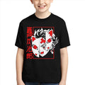 Demon Slayer Tanjiro Mask Fighting T-Shirt-0