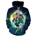 Demon Slayer Tanjiro Team Lightning Hoodie-1