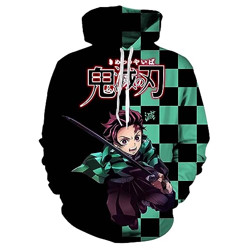 Demon Slayer Tanjiro Uniform Cosplay Deter Hoodie-0