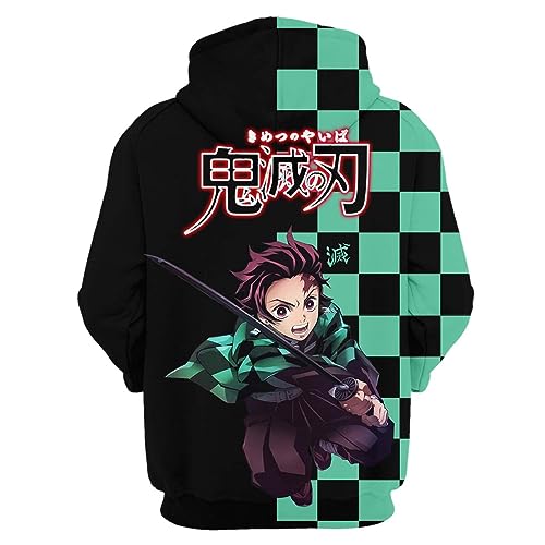 Demon Slayer Tanjiro Uniform Cosplay Deter Hoodie-1