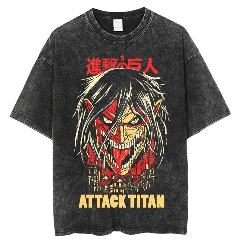 Eren Titan 3D Head Vintage Shirt-0