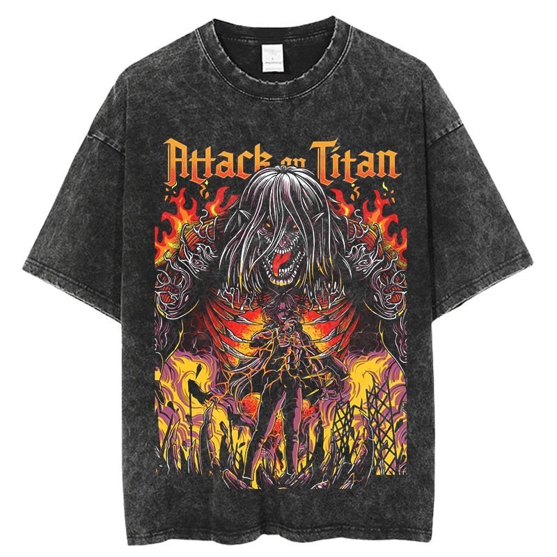 Eren Titan Form Vintage T-Shirt-0