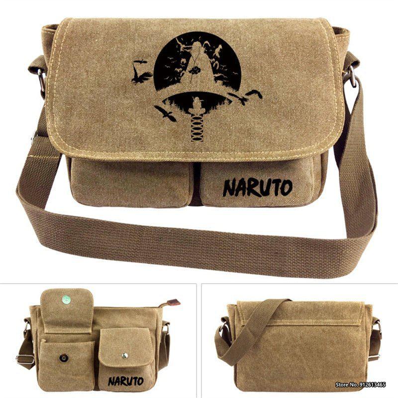 Itachi Uchiha Canvas Crossbody Bag-0