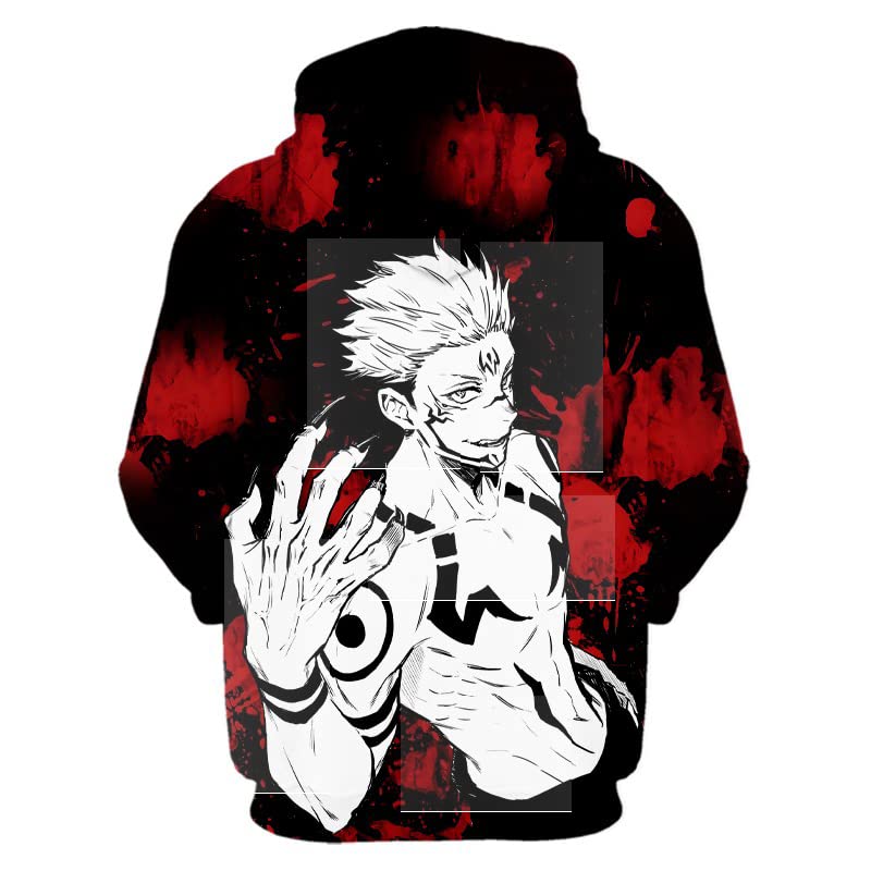Anime Jujutsu Kaisen Hoodies – Sukuna Cotton Hoodie - King of Curses Anime Apparel-1