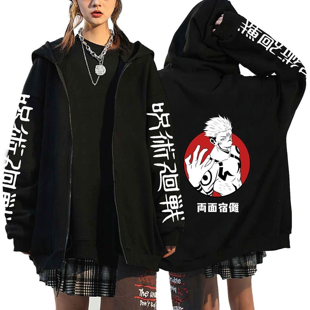 Jujutsu Kaisen Sukuna Long Sleeves Hoodie
