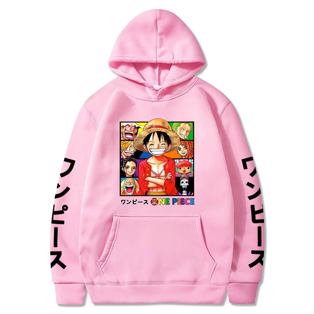 Monkey D. Luffy Basic Smile Hoodie-2