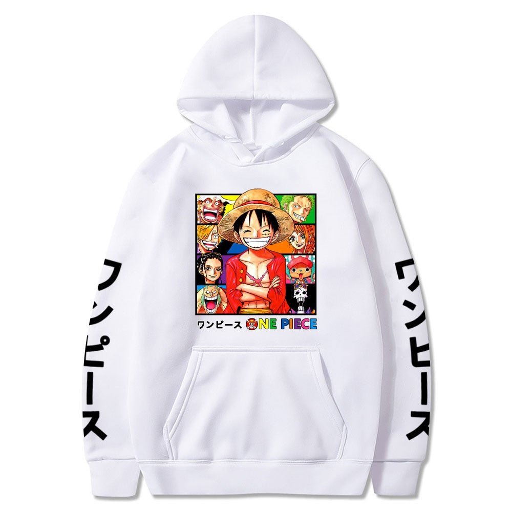 Monkey D. Luffy Basic Smile Hoodie-3