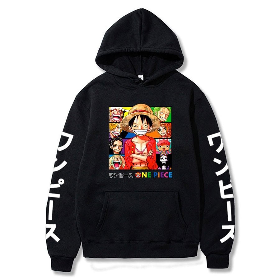 Monkey D. Luffy Basic Smile Hoodie-1