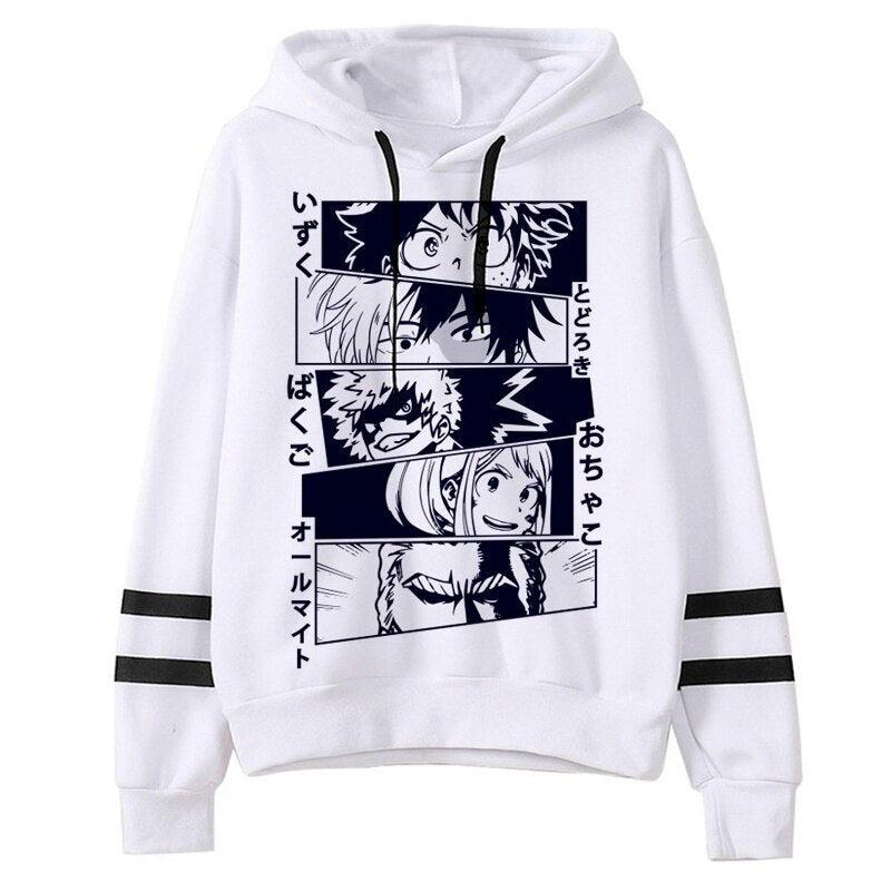 My Hero Academia Black White Hoodie Style 2
