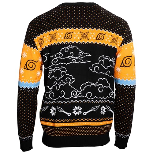 Naruto Chibi Ramen Holiday Snowflakes Christmas Sweater-1