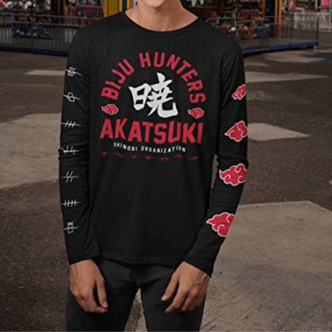 Naruto Shippuden Bijuu Hunters Long Sleeve T-Shirt