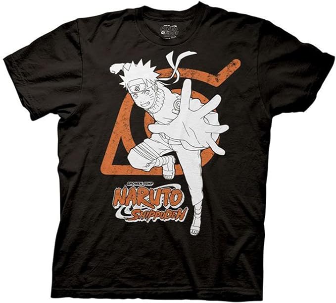Naruto x Hidden Leaf Village Symbol Fashion T-shirt-0