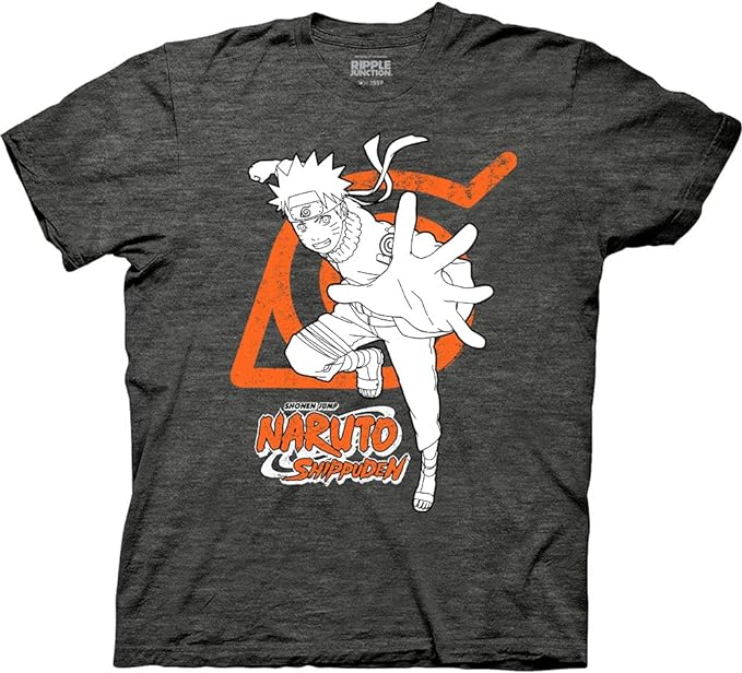 Naruto x Hidden Leaf Village Symbol Fashion T-shirt-6