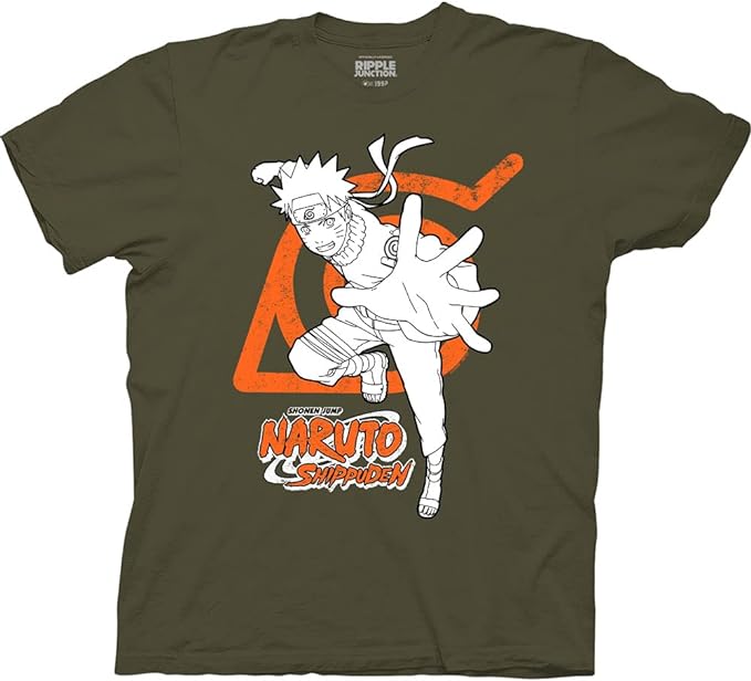 Naruto x Hidden Leaf Village Symbol Fashion T-shirt-2