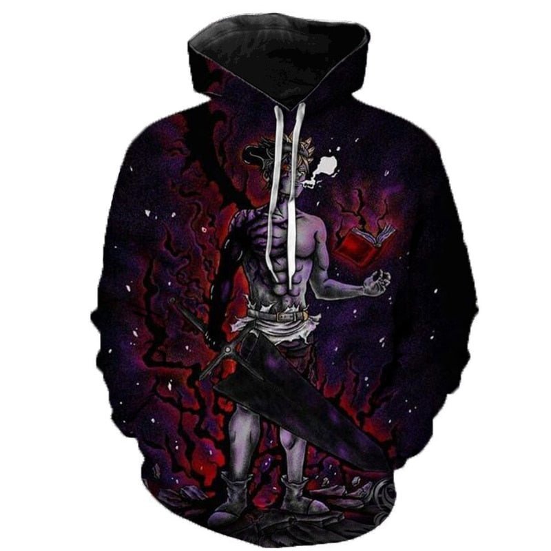 New Black Clover Asta Starlight 3D Hoodie-0