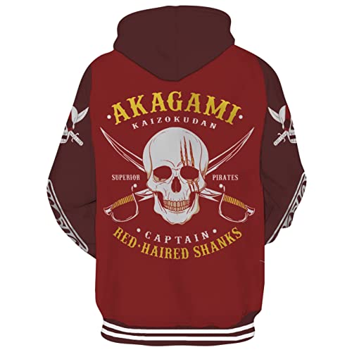 One Piece Akagami Shanks Football Inspired Hoodie