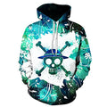 One Piece Death Mugiwara Flag Mark Cozy Hoodie-0