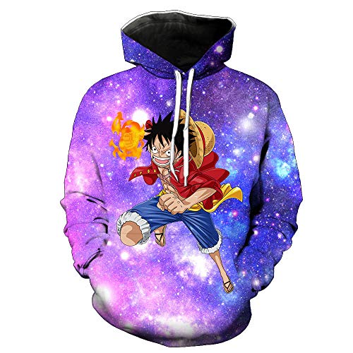 One Piece Luffy Marine War Skylight Hoodie