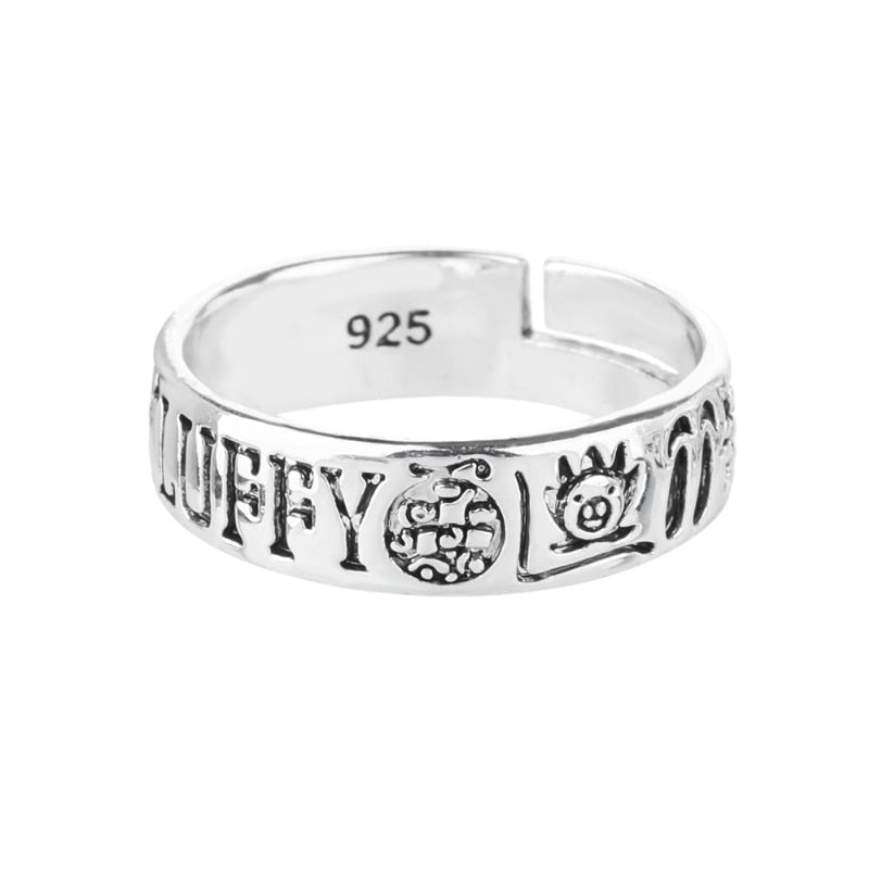 One Piece Luffy Silver Ring-1