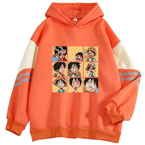One Piece Monkey D Luffy Cartoon Style Hoodie